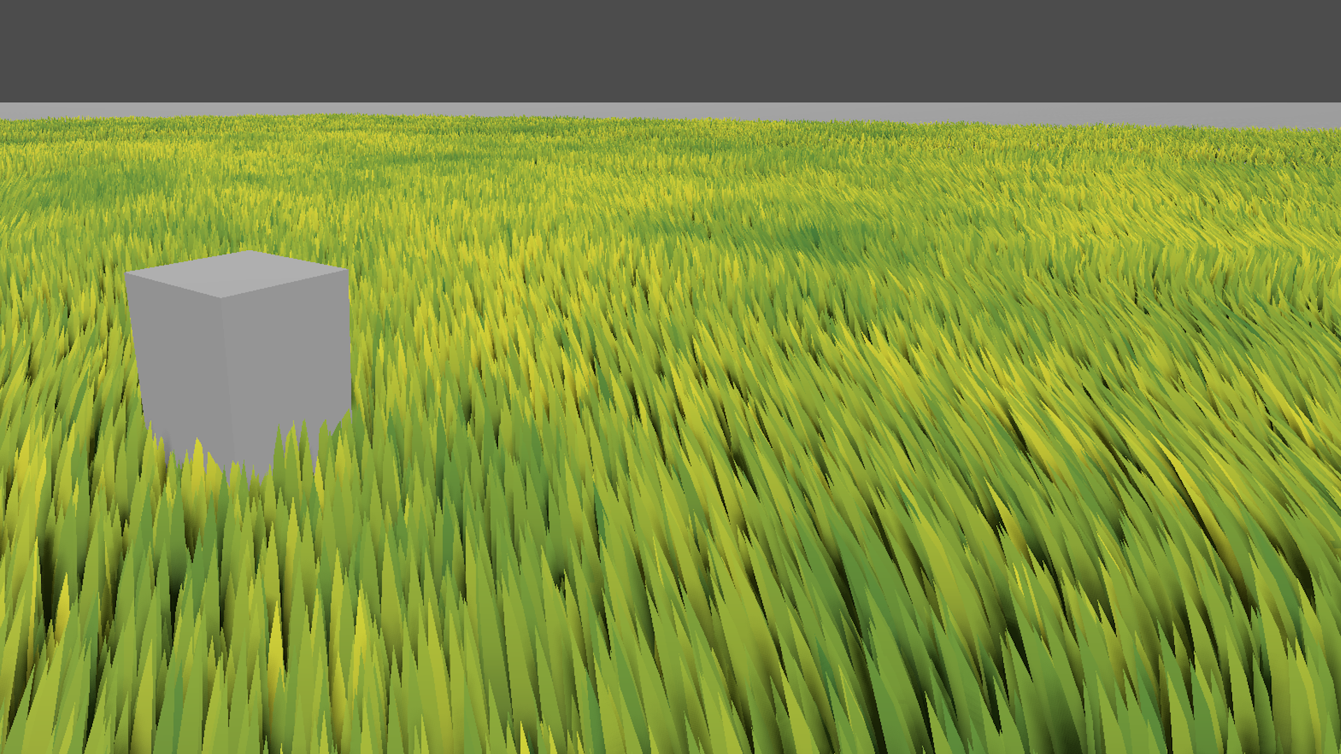 Image showing 10 million blades of procedurally generated grass blowing in the wind in realtime